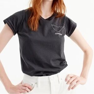 J.Crew Capricorn horoscope zodiac astrology T- shirt graphic tee size small